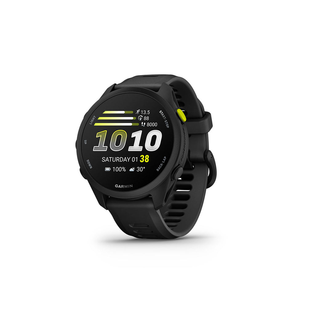 Garmin Forerunner 70 i sort med digitalt urdisplay