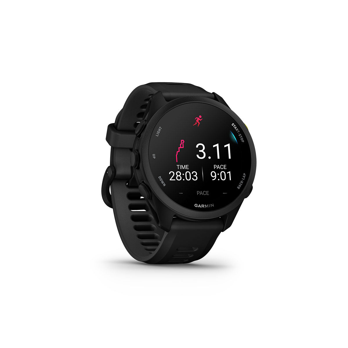 Garmin Forerunner 70 sort løbeur med GPS og aktivitetsmåler