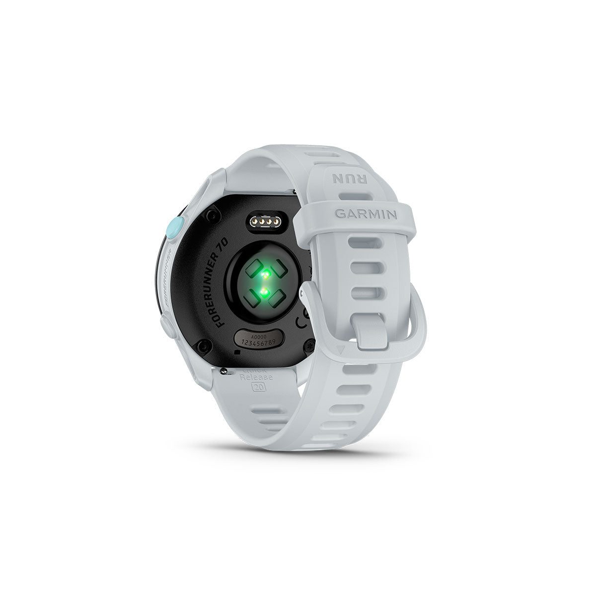 Garmin Forerunner 70 smartwatch med hvid rem og pulsmåler