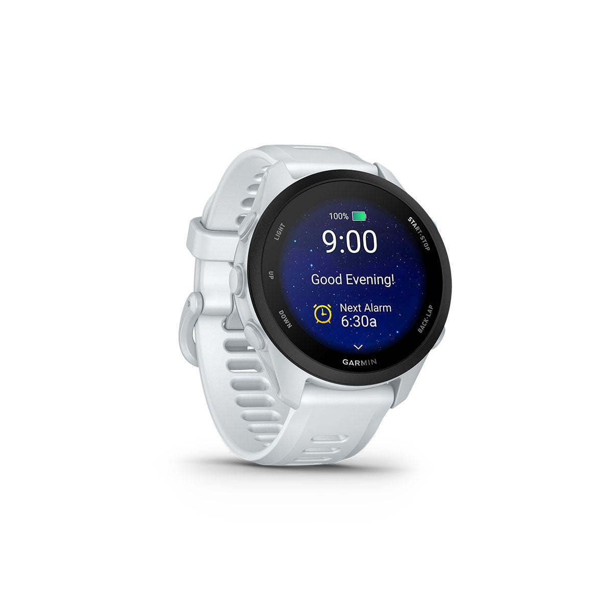 Garmin Forerunner 70 smartwatch i hvid med digital skærm