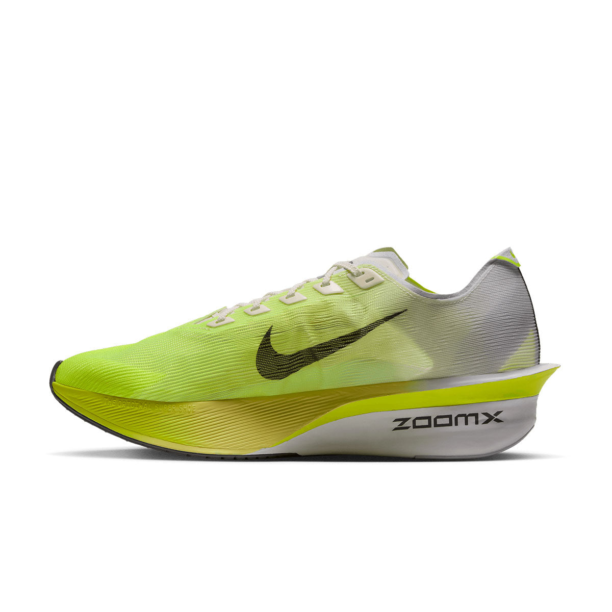 Nike ZoomX Vaporfly Next% 4 løbesko i grønne og grå farver