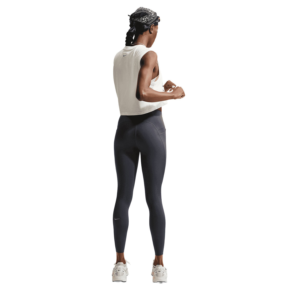 Nike Swift High-Rise 7/8 tights dame med høj talje i sort