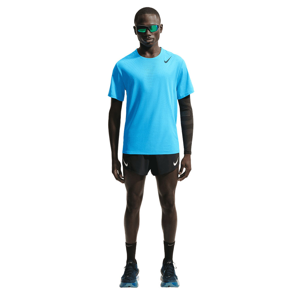 Nike AeroSwift kortærmet herre-T-shirt i blå med logo