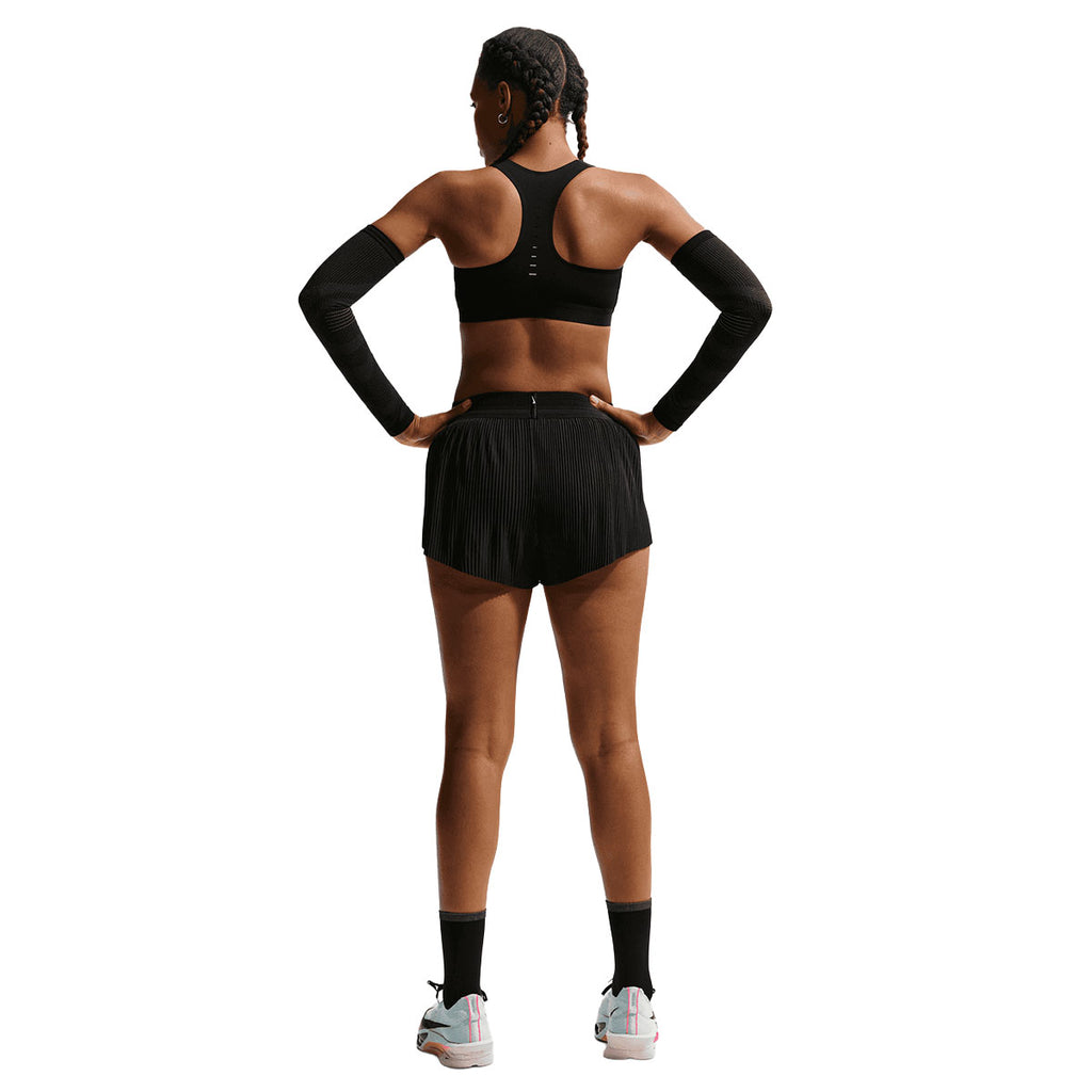 Nike Swift High Support sports-BH i sort, bagfra med brede stropper