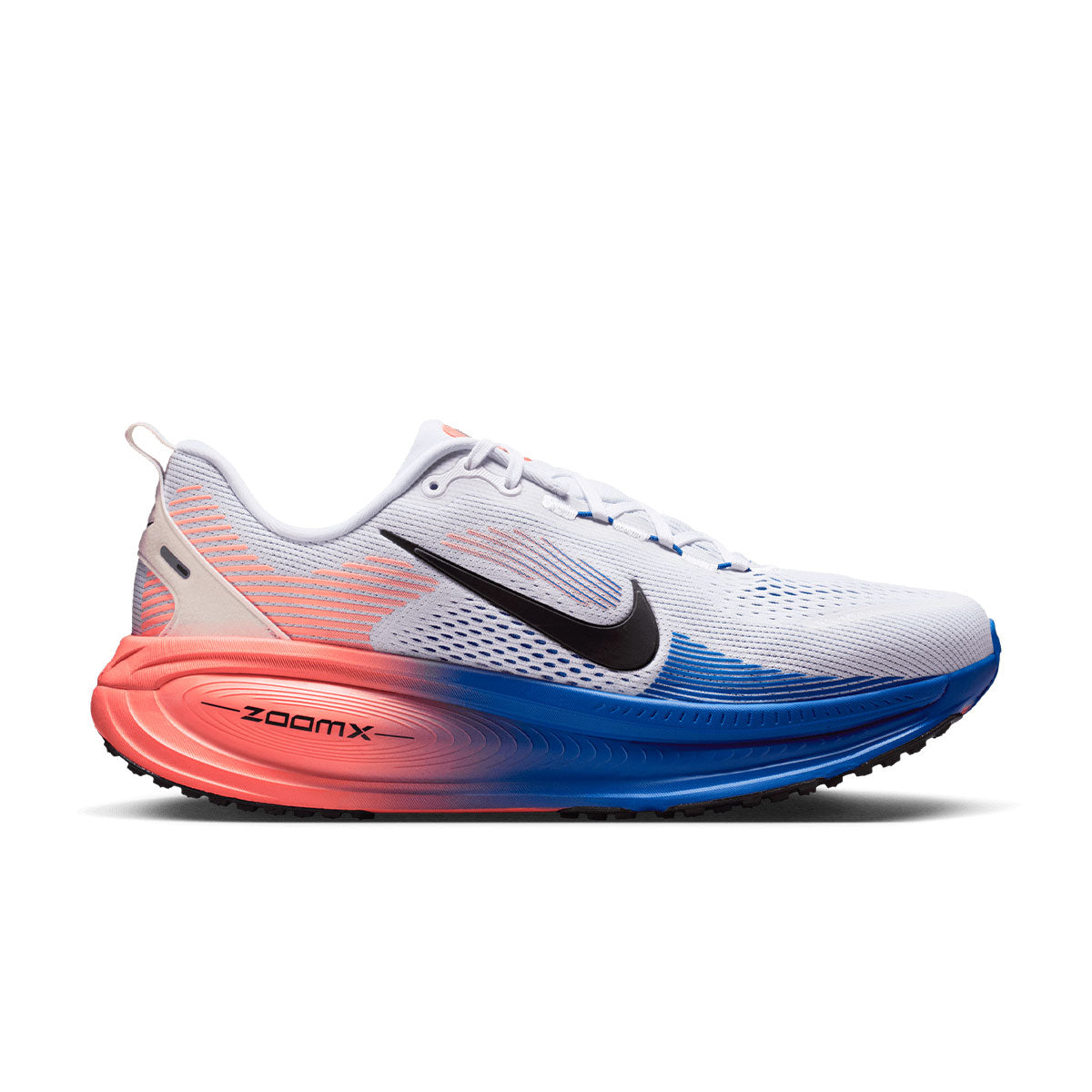 Nike Vomero 18 løbesko til mænd med grå overdel og blå randsål