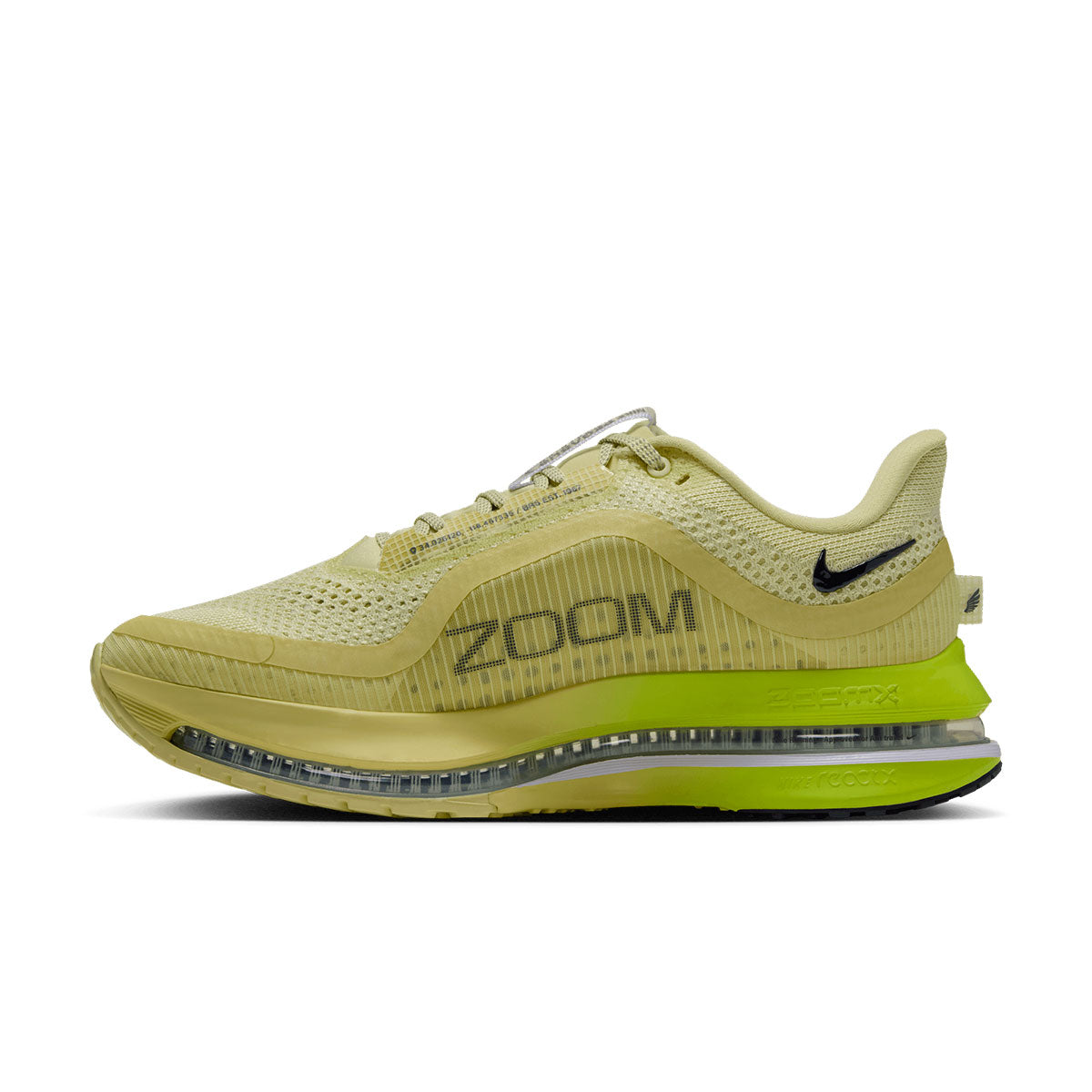 Nike Pegasus løbesko i gulgrøn med sort Swoosh