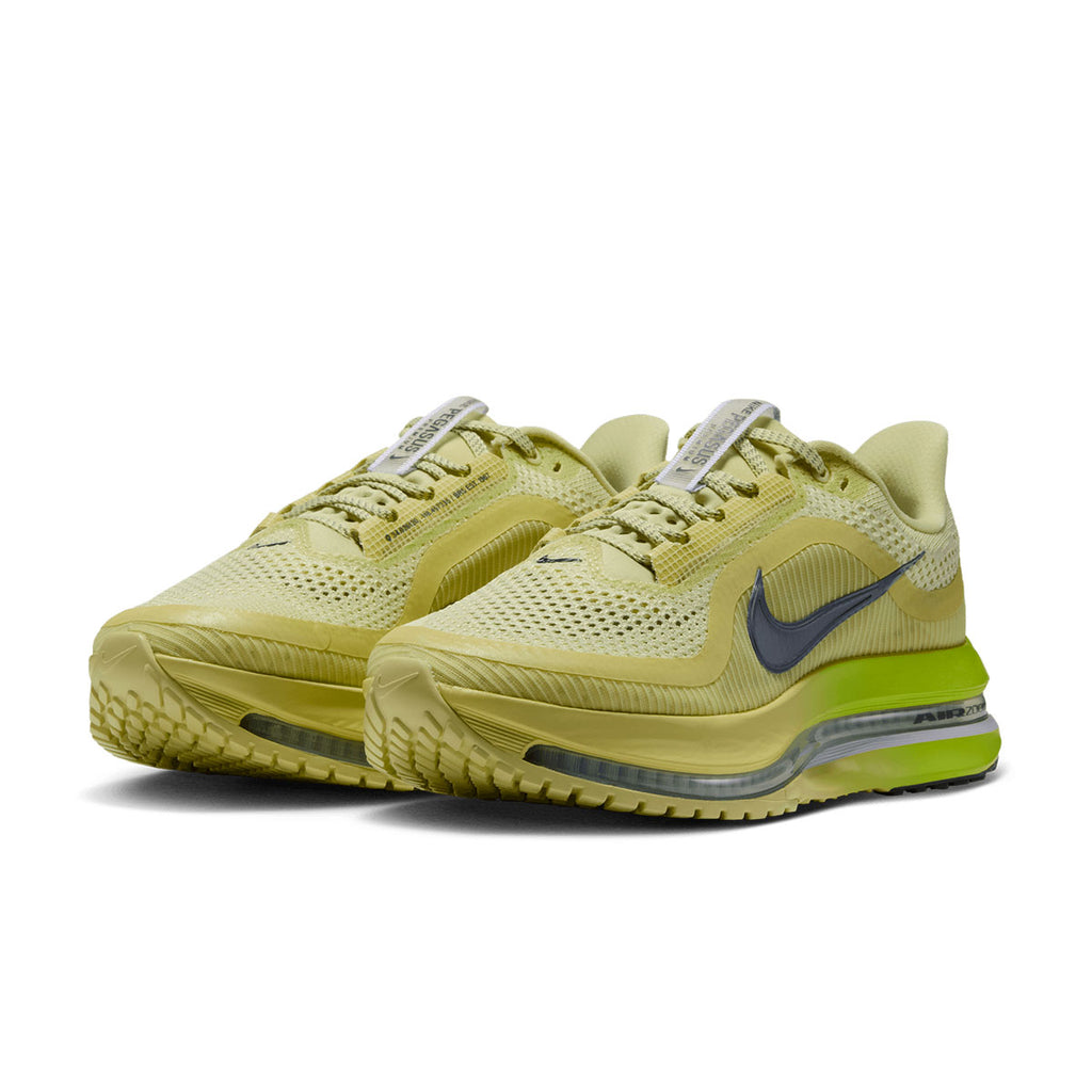 Nike Pegasus Premium Dame løbesko i limegrøn med snørebånd