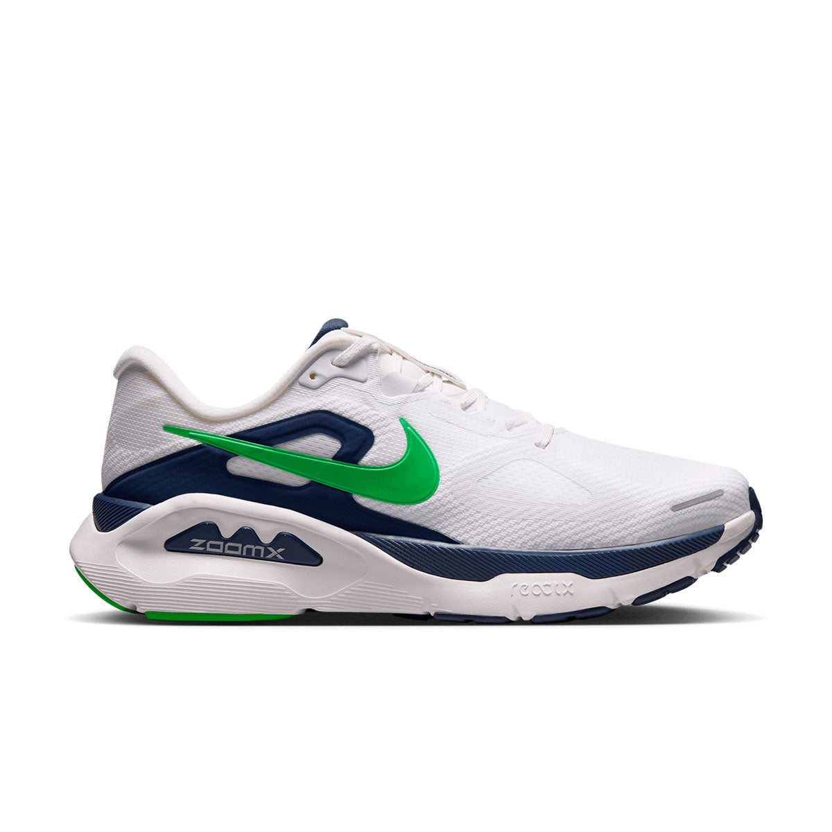 Nike Structure Plus herre løbesko i hvid med blå og grøn markering
