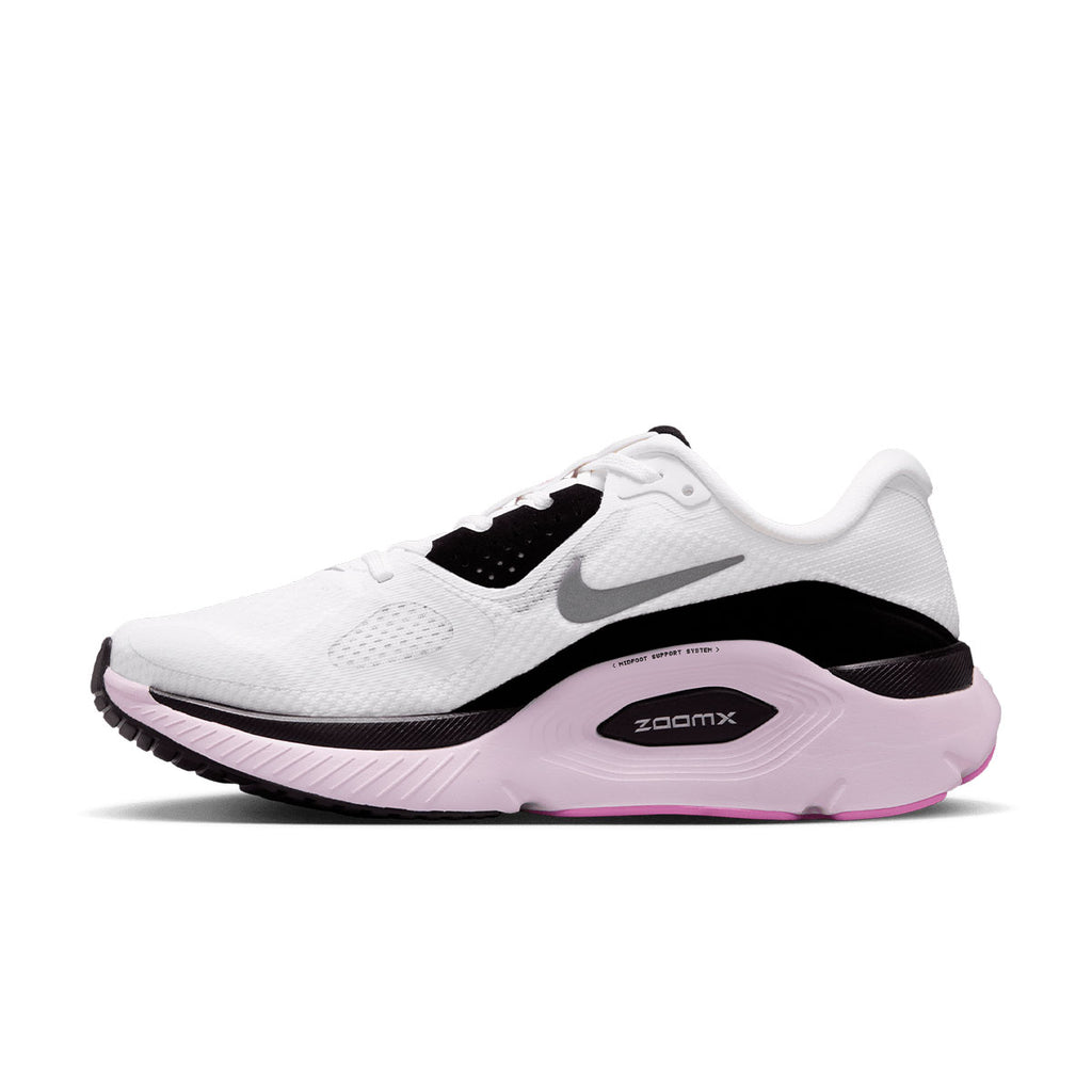 Nike Structure Plus Dame løbesko i hvid med sort og lilla sål