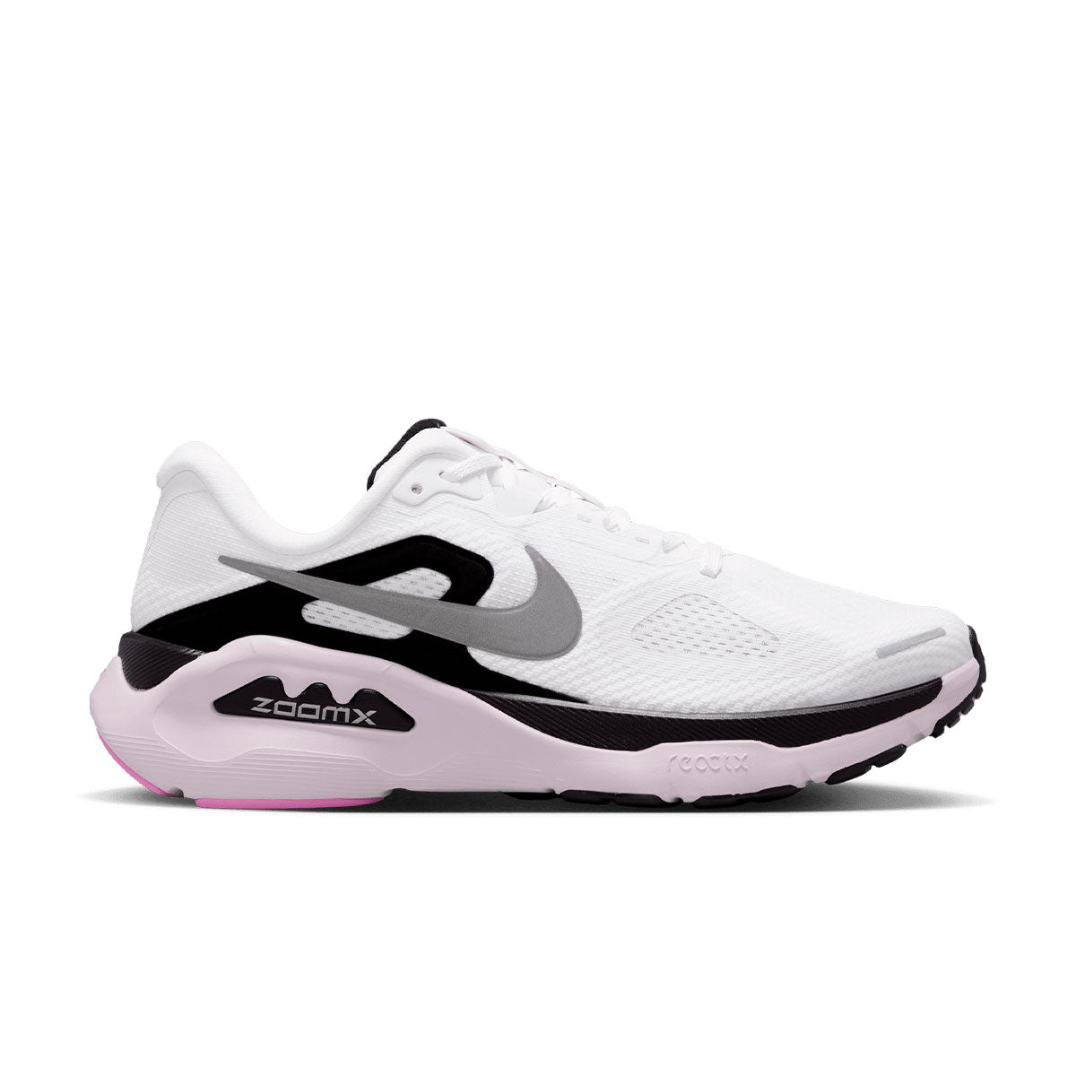Nike Structure Plus Dame løbesko i hvid og sort med pink sål