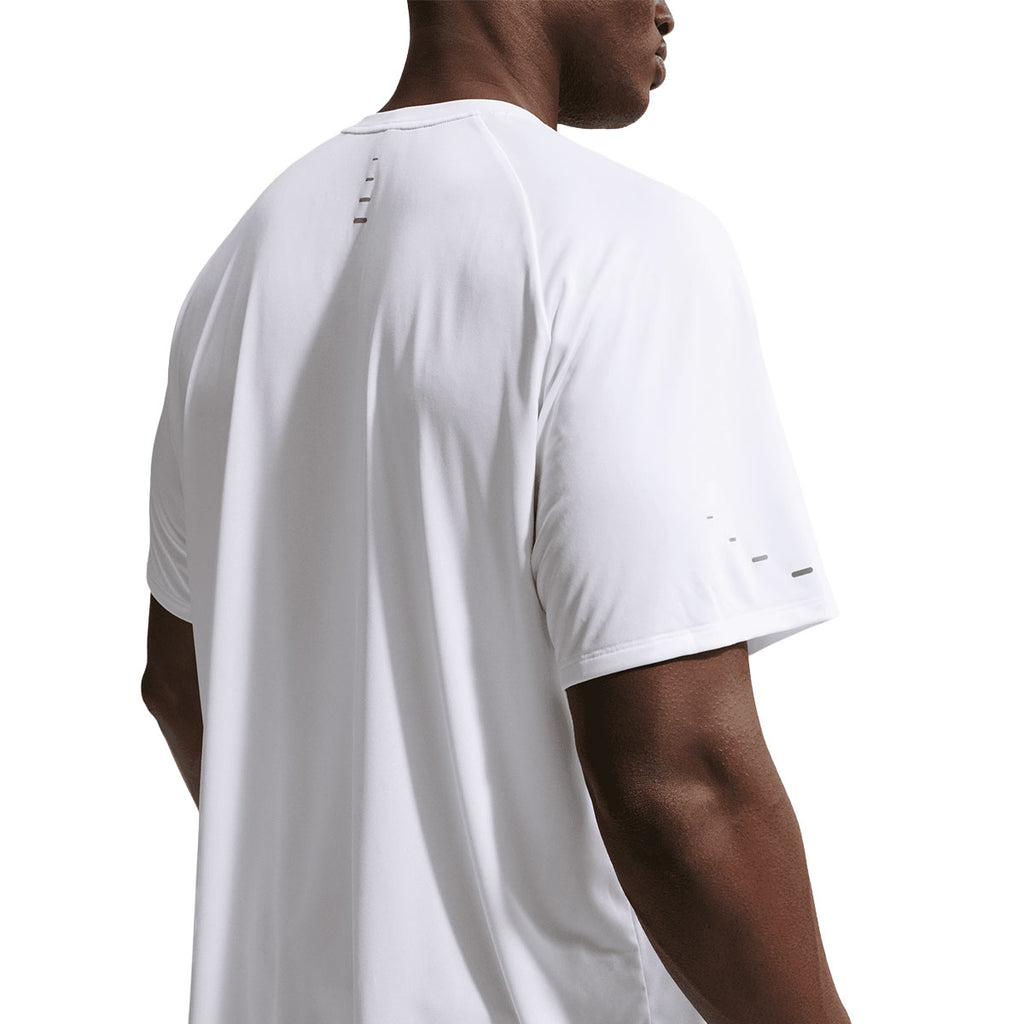 Nike Stride kortærmet T-shirt til mænd i hvidt design