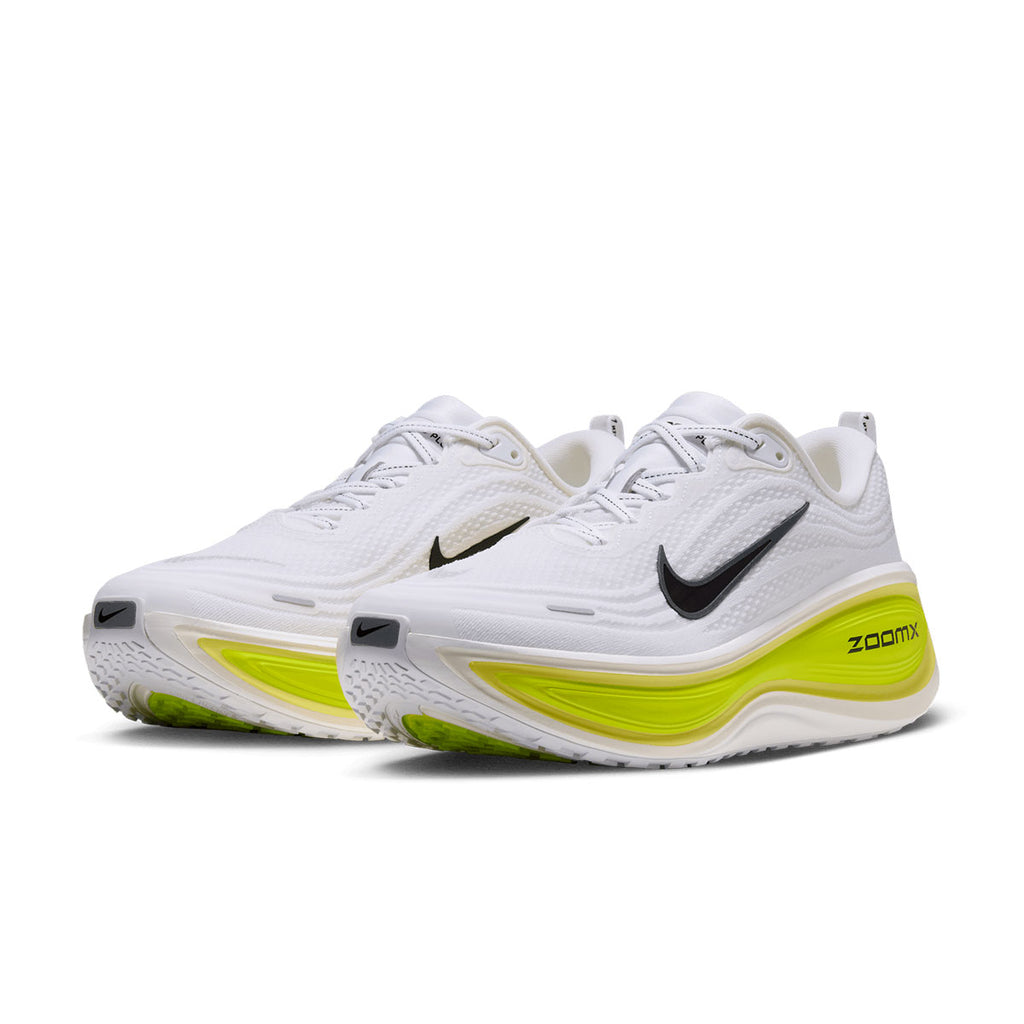 Hvide Nike Vomero Plus herre løbesko med grøn sål