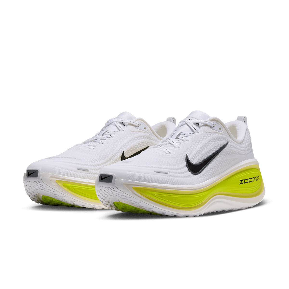 Hvide Nike Vomero Plus herre løbesko med grøn sål