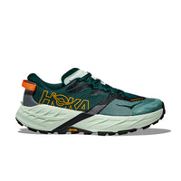 Hoka Speedgoat 7 herresko i grøn og sort med slidstærk sål