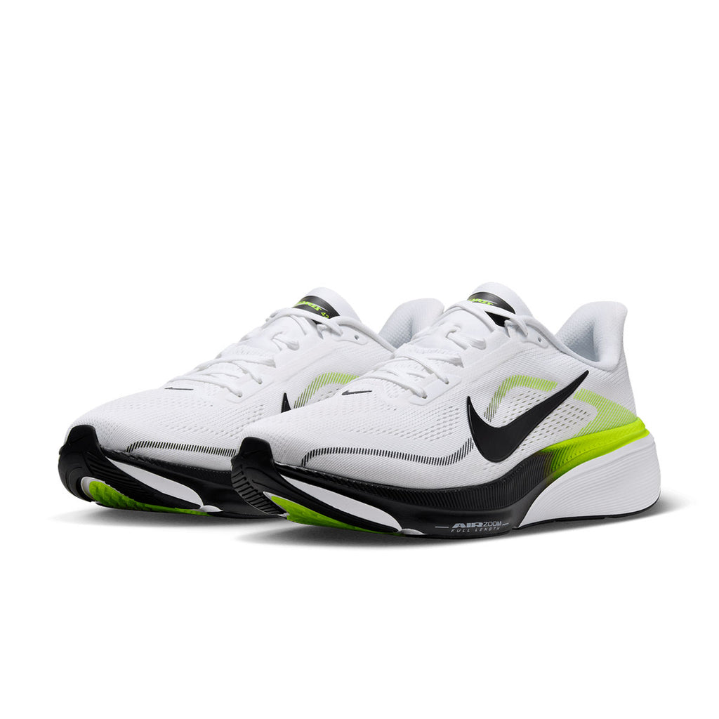 Nike Air Zoom Pegasus 42 herre løbesko i hvid med grøn detaljer
