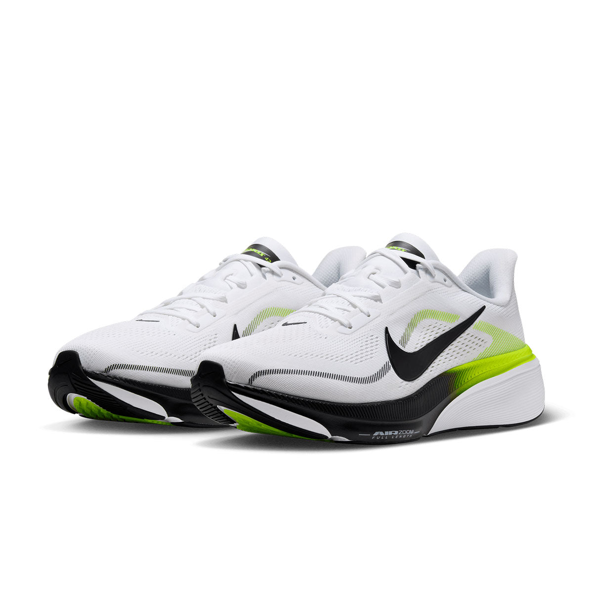 Nike Air Zoom Pegasus 42 herre løbesko i hvid med grøn detaljer