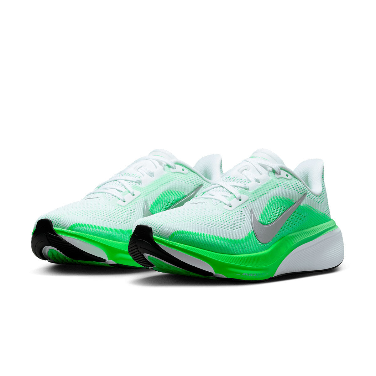Nike Air Zoom Pegasus 42 Dame løbesko med hvid og grøn overdel