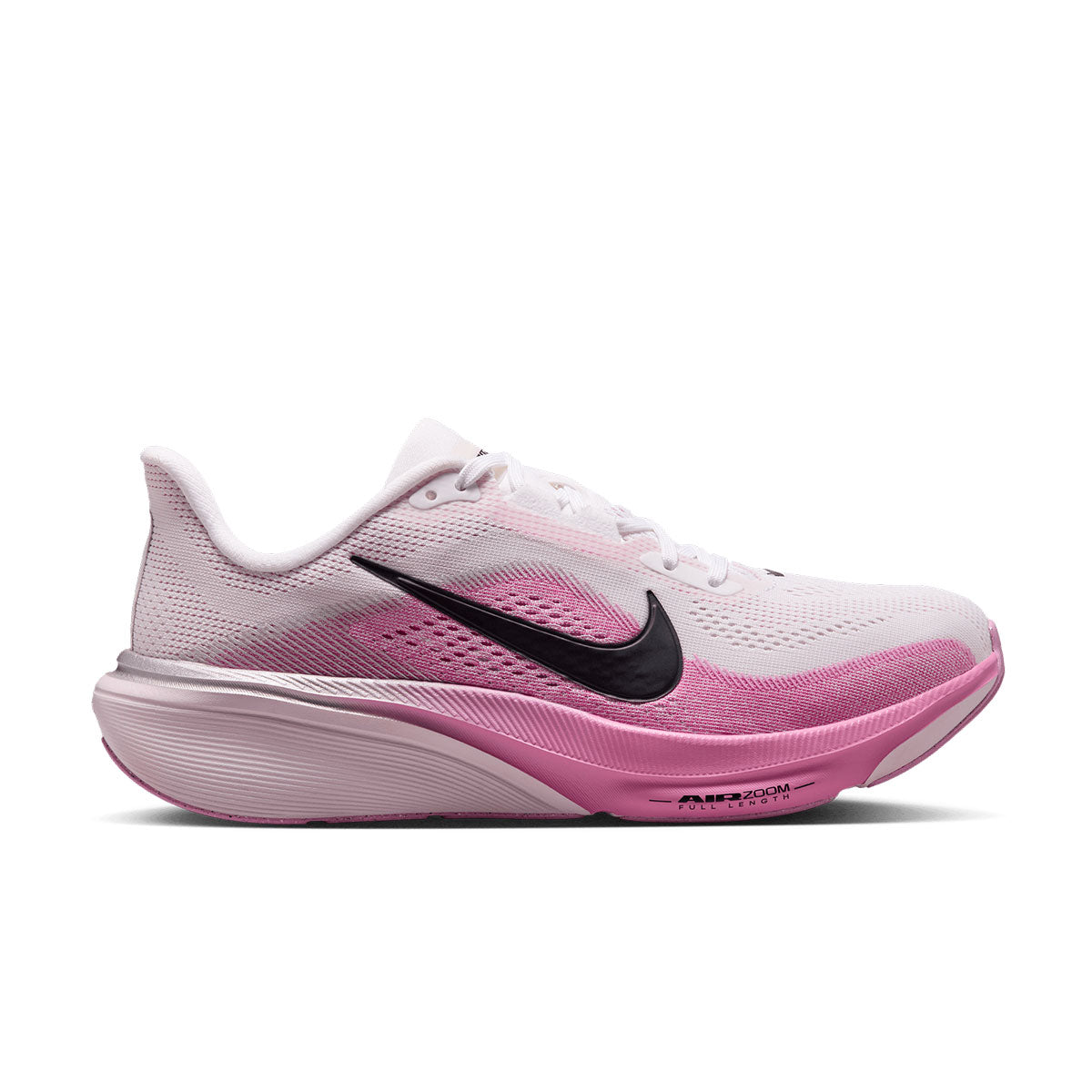 Nike Air Zoom Pegasus 42 Dame løbesko i hvid og pink med snørebånd