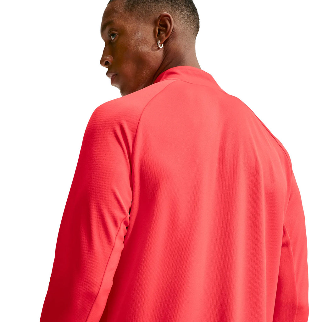 Rød Nike Dri-FIT langærmet 1/2-zip running top til mænd bagfra