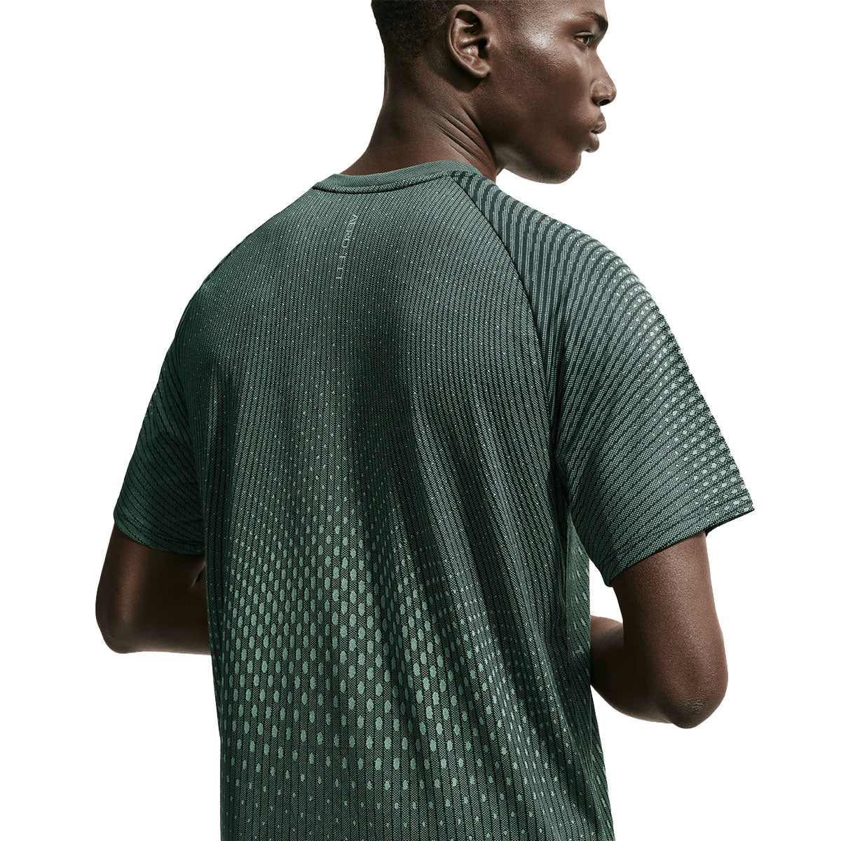 Mørkegrøn Nike Stride Aero-FIT t-shirt til mænd med mønster