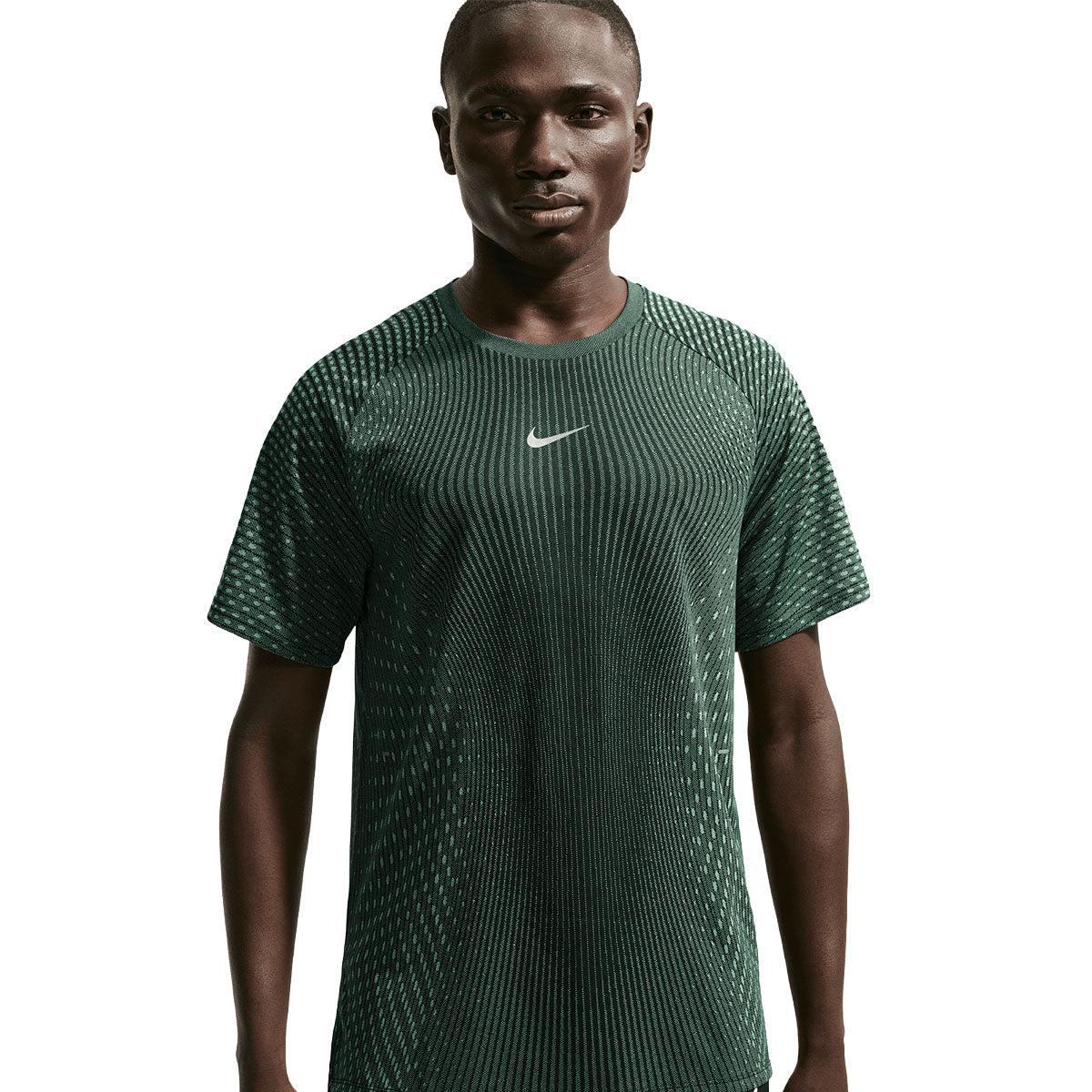 Grøn Nike Stride Aero-FIT T-shirt med kort ærme og mønster