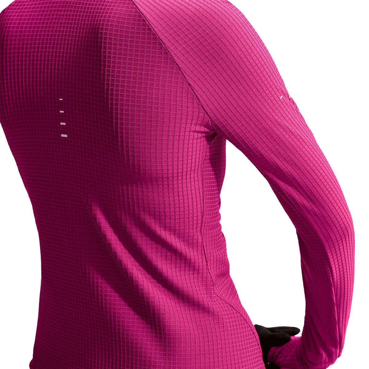 Nike Therma-FIT Swift langærmet hættetrøje med rødternet mønster