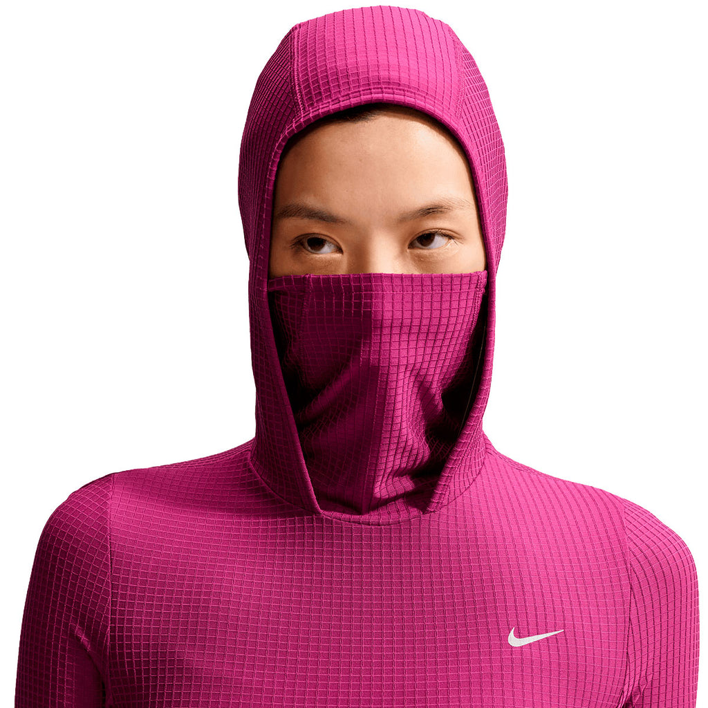 Nike Therma-FIT Swift langærmet trøje med hætte og logo foran
