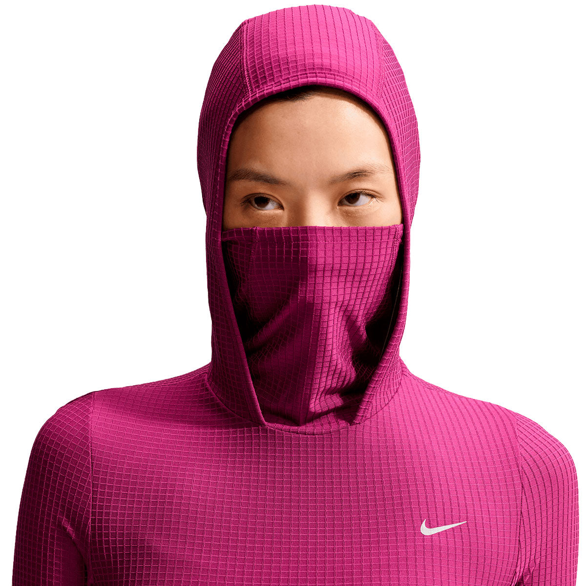 Nike Therma-FIT Swift langærmet trøje med hætte og logo foran