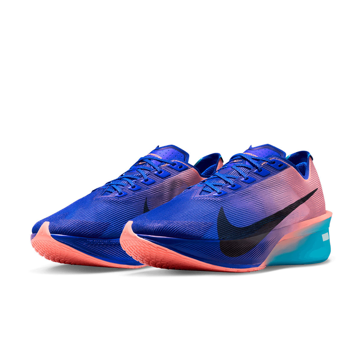 Nike ZoomX Vaporfly Next% 4 løbesko til mænd med blå og rosa design