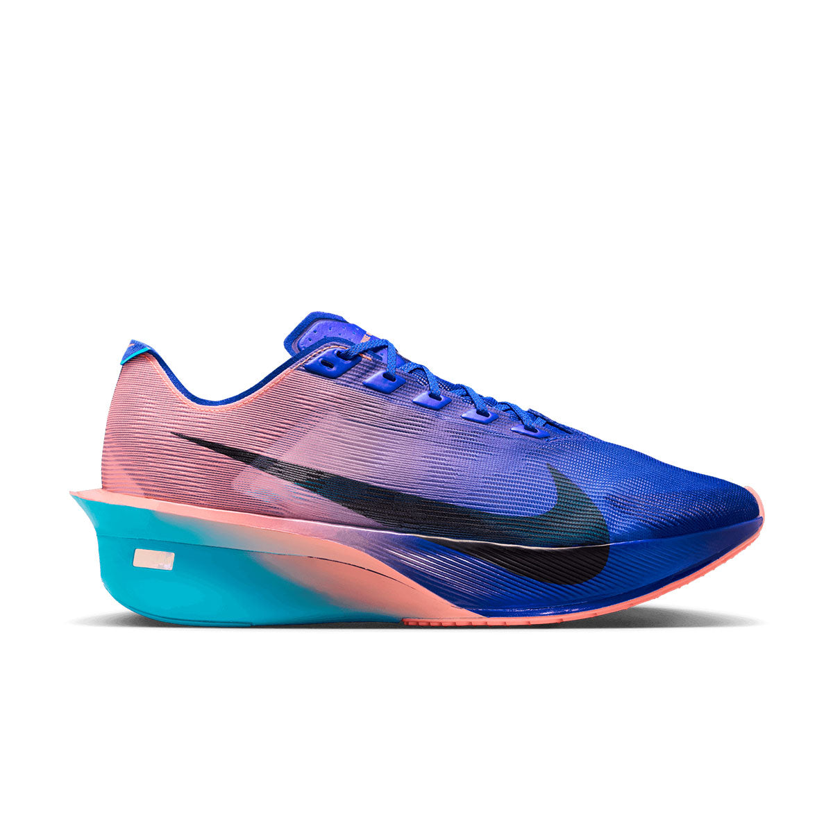 Nike ZoomX Vaporfly Next% 4 løbesko til mænd med blå og pink overdel