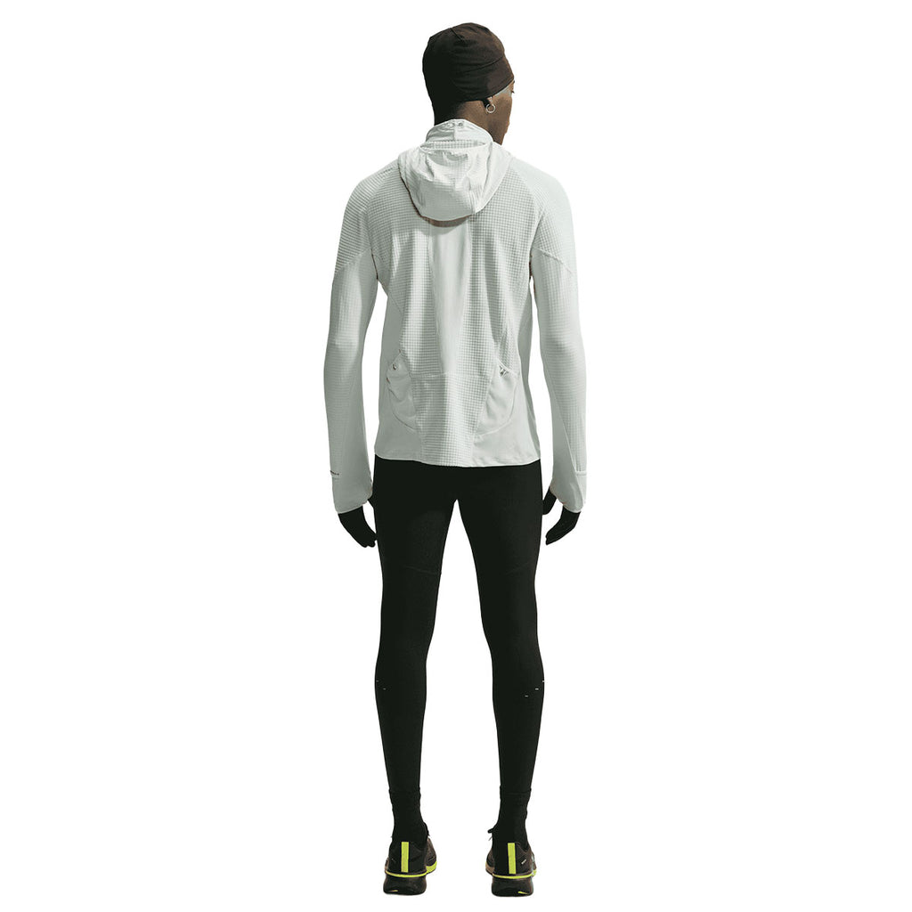 Nike Therma-FIT langærmet trøje til herre med hætte i grå