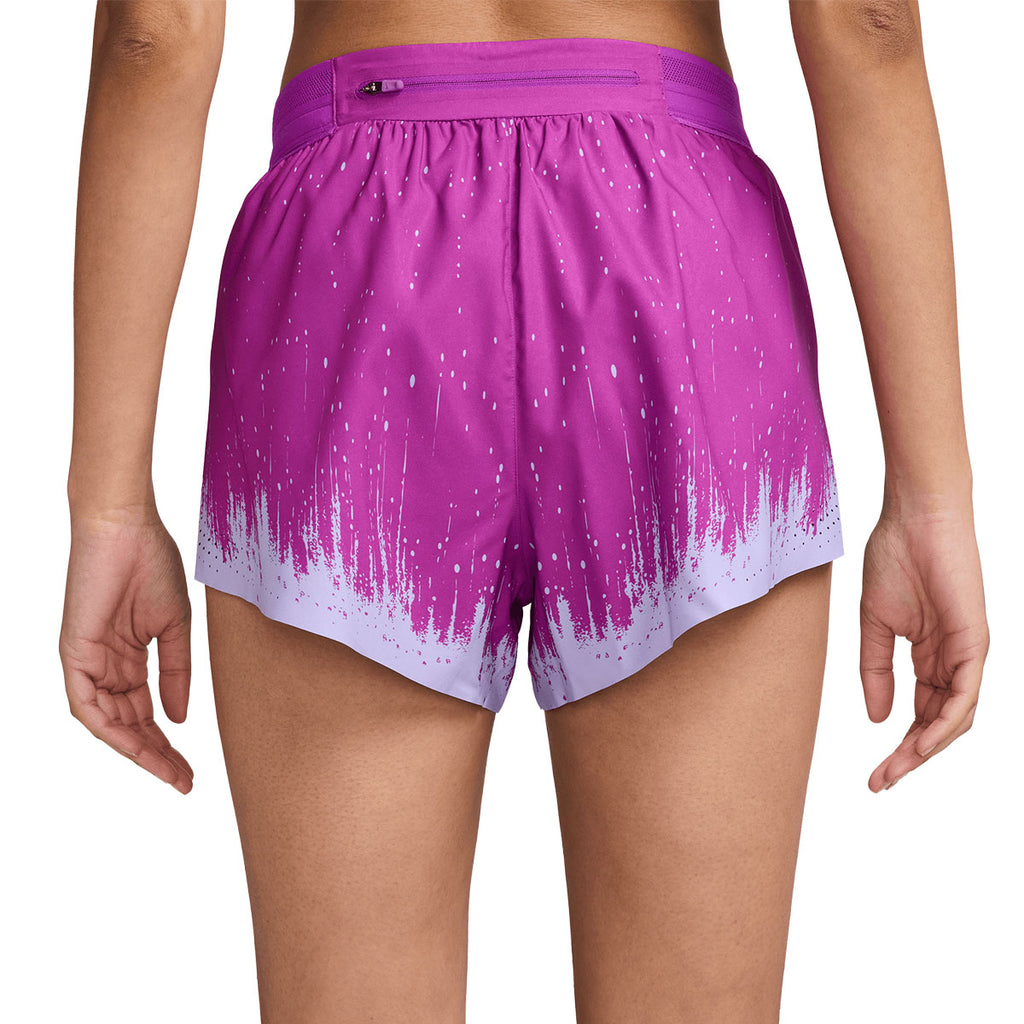 Nike Aeroswift Dri-FIT ADV mid-rise shorts i lilla med mønster