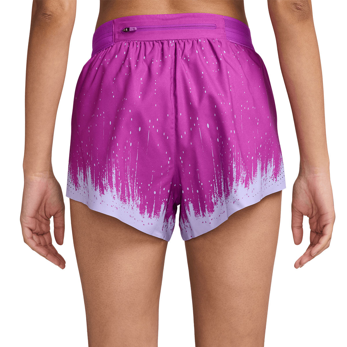 Nike Aeroswift Dri-FIT ADV mid-rise shorts i lilla med mønster