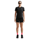 Nike Swift Top Dame sort T-shirt med korte ærmer og rund hals