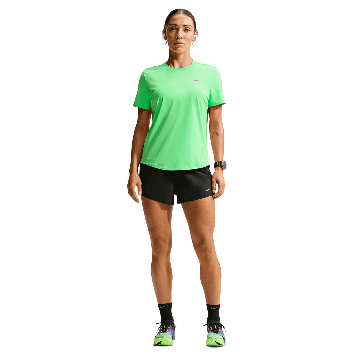Nike Swift Top SS Dame grøn T-shirt med korte ærmer