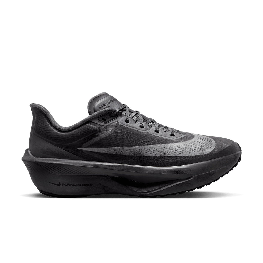 Nike Zoom Fly 6 herre løbesko i sort og grå med snørebånd