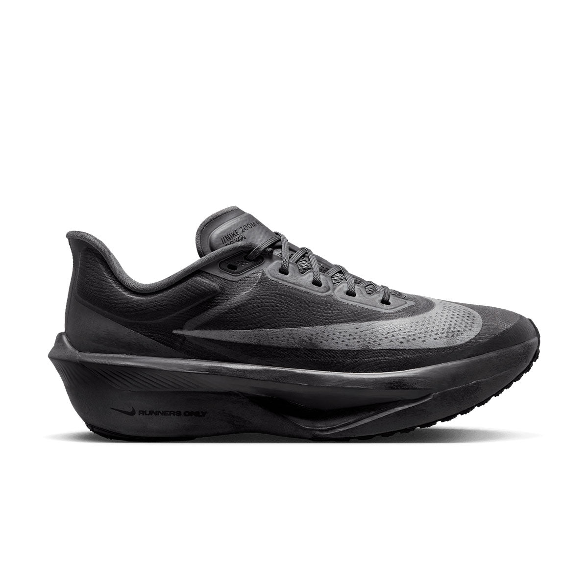Nike Zoom Fly 6 herre løbesko i sort og grå med snørebånd