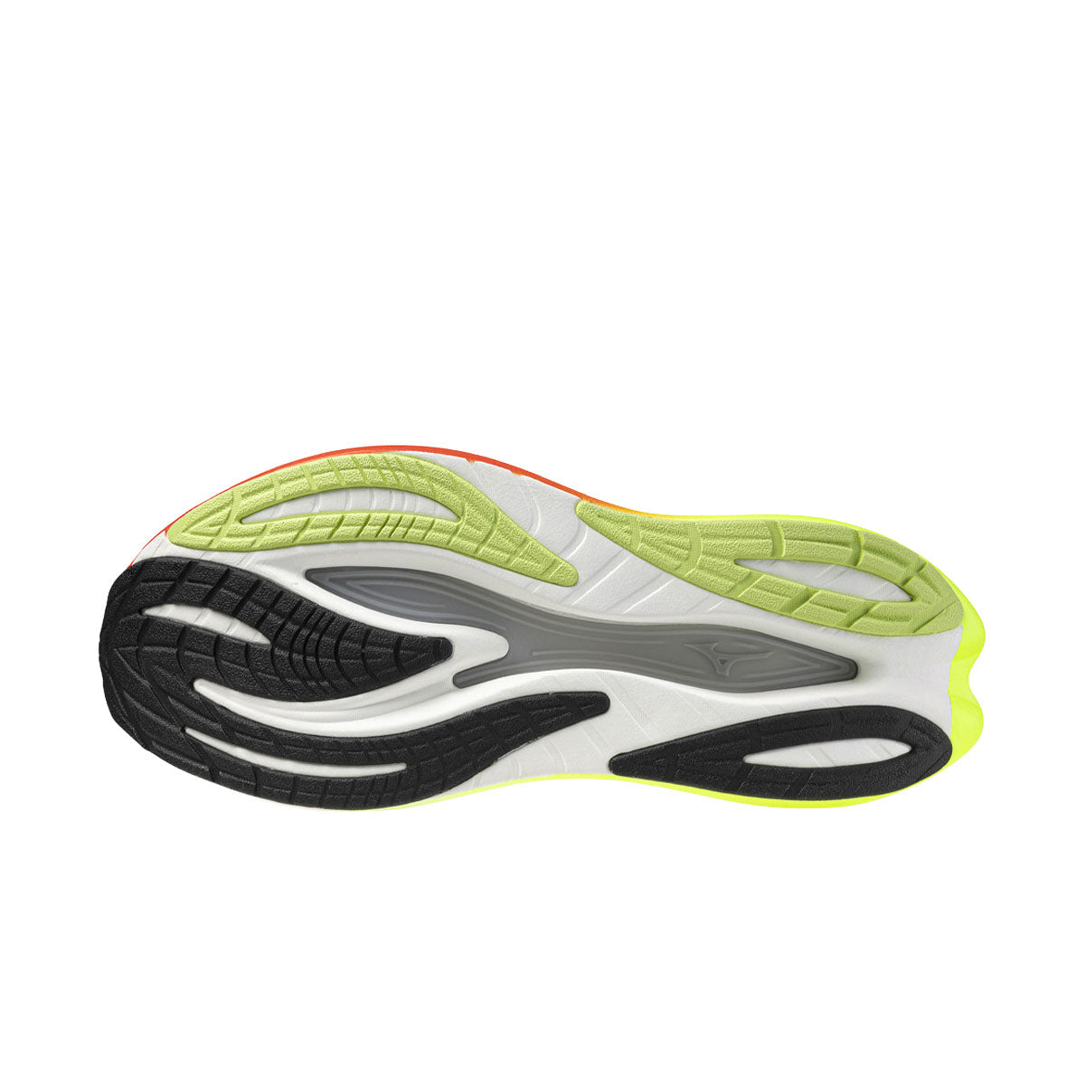 Mizuno Neo Vista 3 herres løbesko set fra undersiden med sålmønster