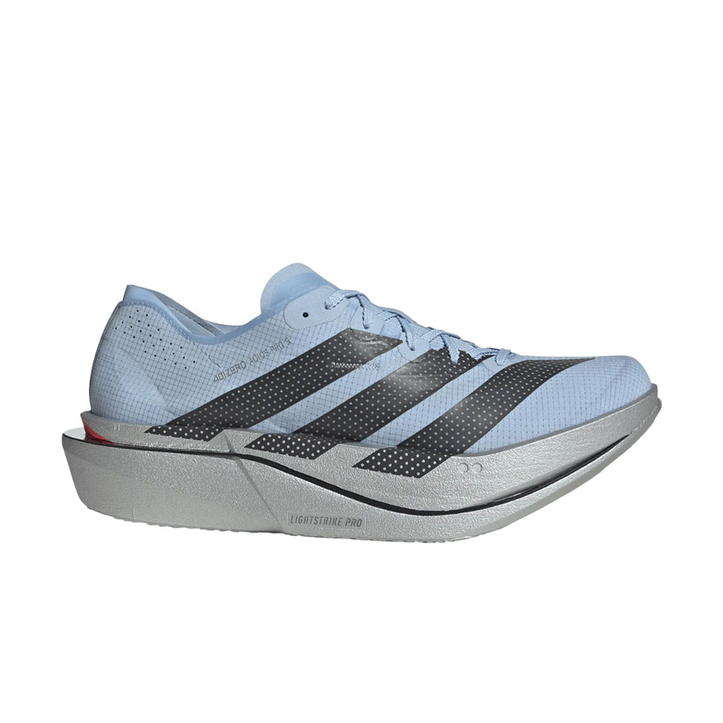 Adidas ADIZERO ADIOS PRO 5 løbesko i blågrå med snørebånd