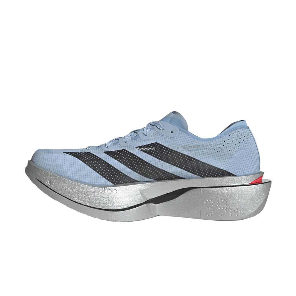 Adidas ADIZERO ADIOS PRO 5 løbesko med blå overdel og sorte striber