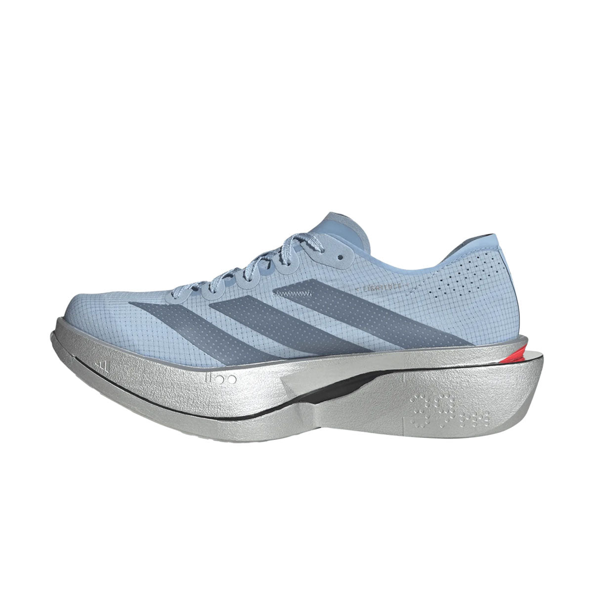Adidas ADIZERO ADIOS PRO 5 løbesko i blå og grå med grå striber