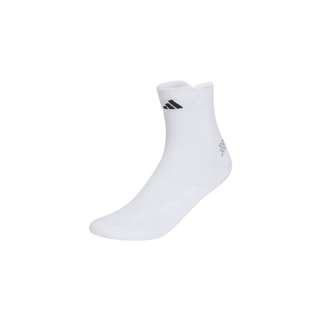 Adidas Run ADIZERO kvartstrømper i hvid med logo på anklen