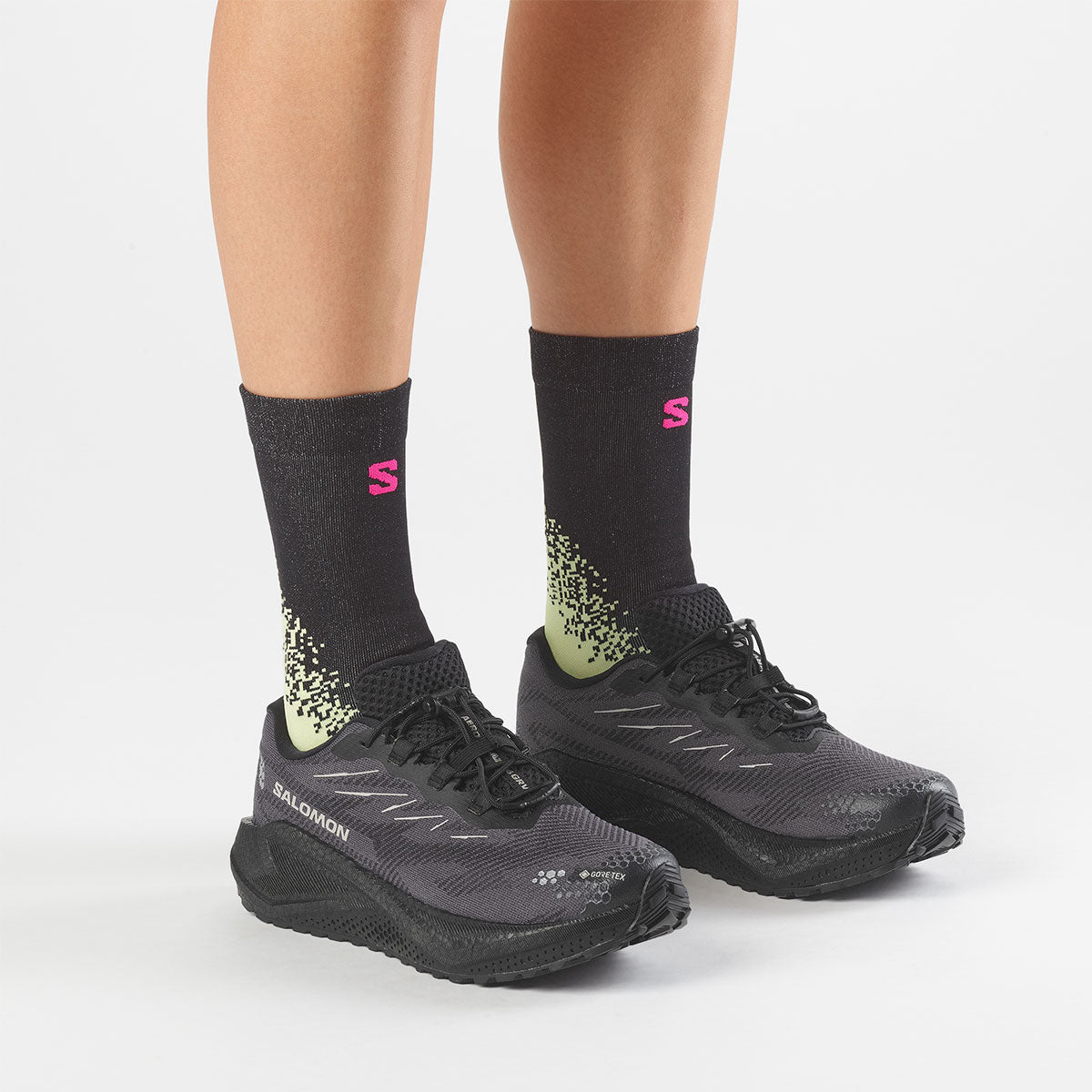 Salomon Aero Blaze 4 GRVL GTX dame trailsko med snørebånd og GORE-TEX
