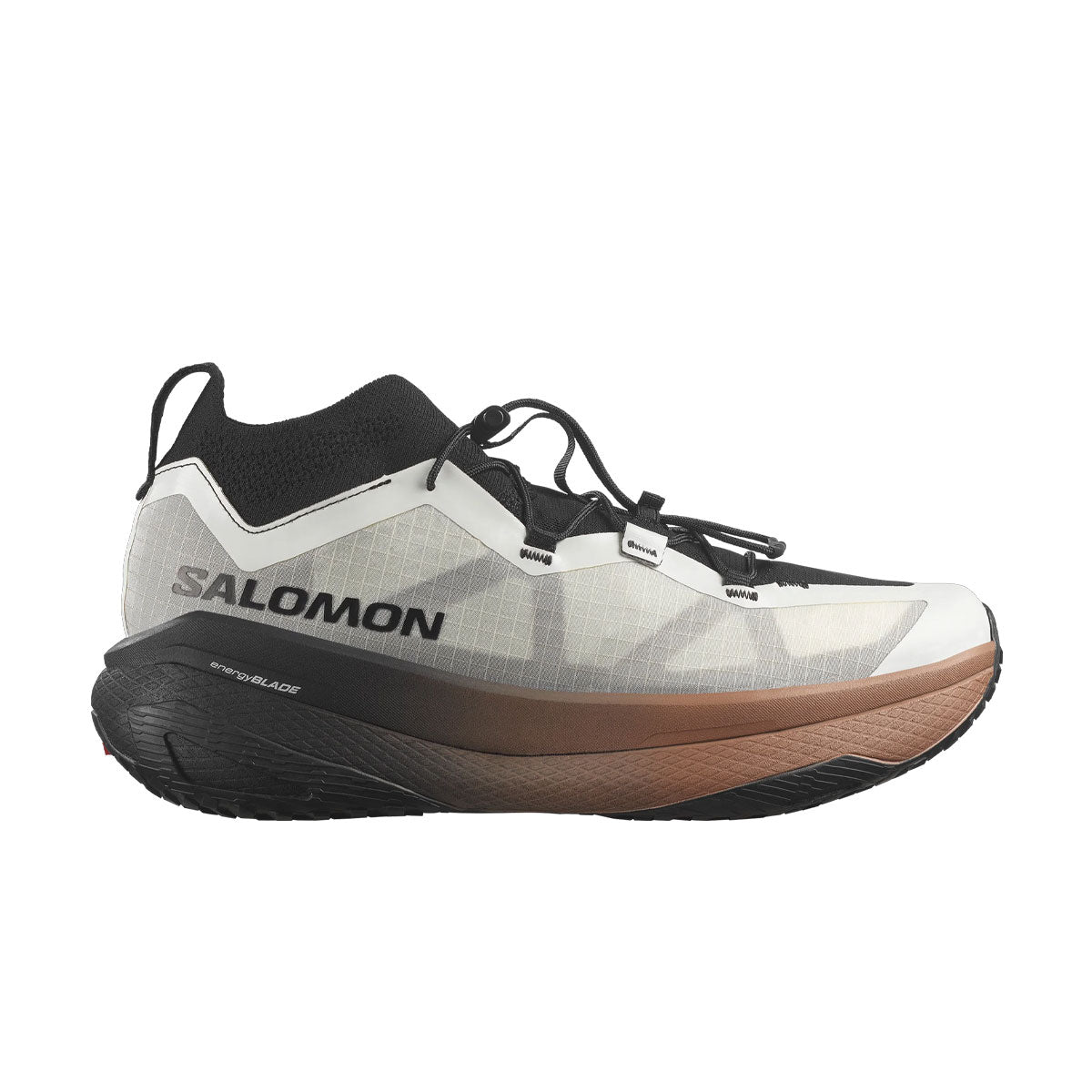 Salomon GRVL Concept trailsko i grå, sort og hvid med snørebånd