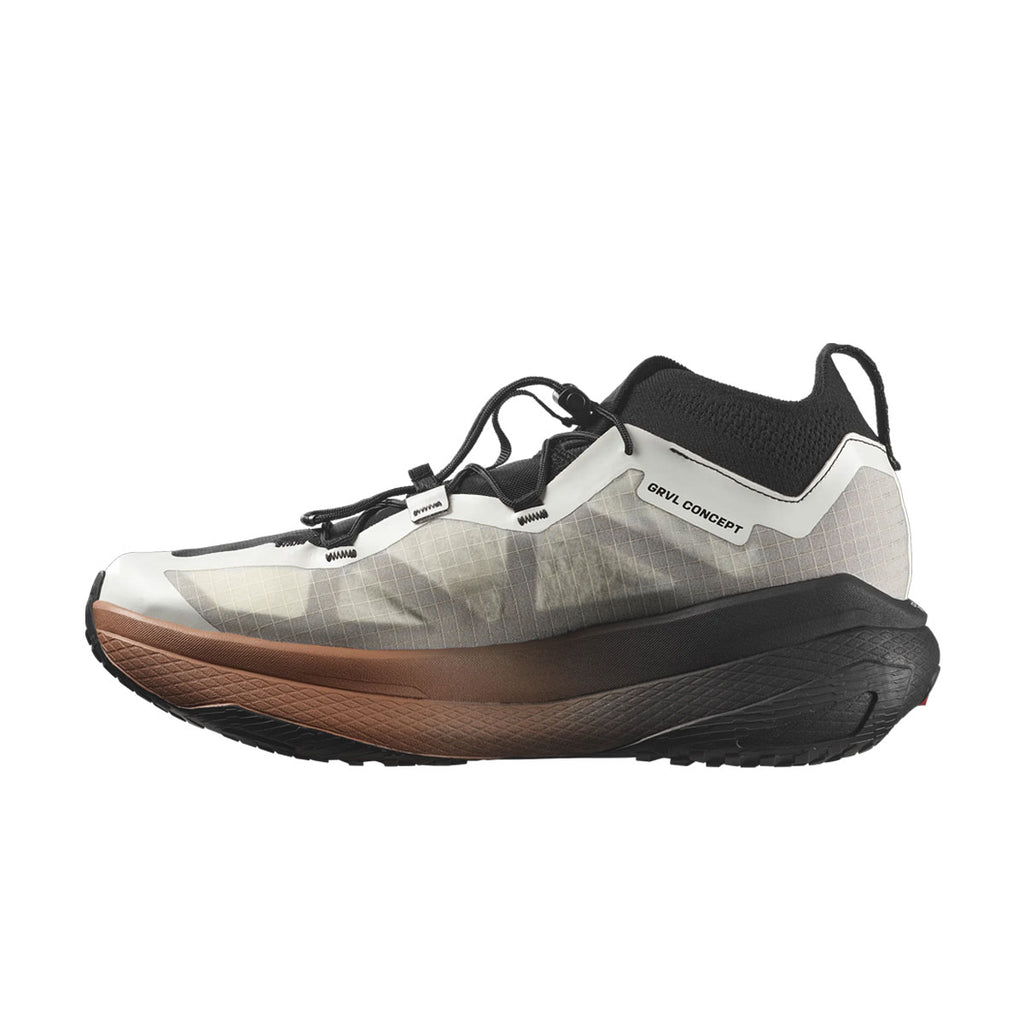 Salomon GRVL Concept trailsko i grå og sort med snørebånd
