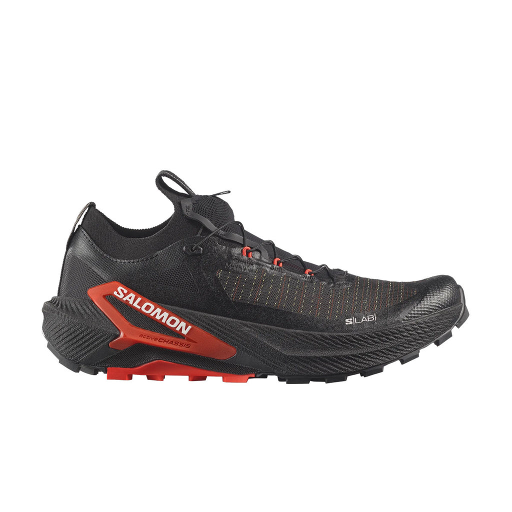 Salomon S/LAB Genesis 2 trailsko i sort med rød hælmarkering