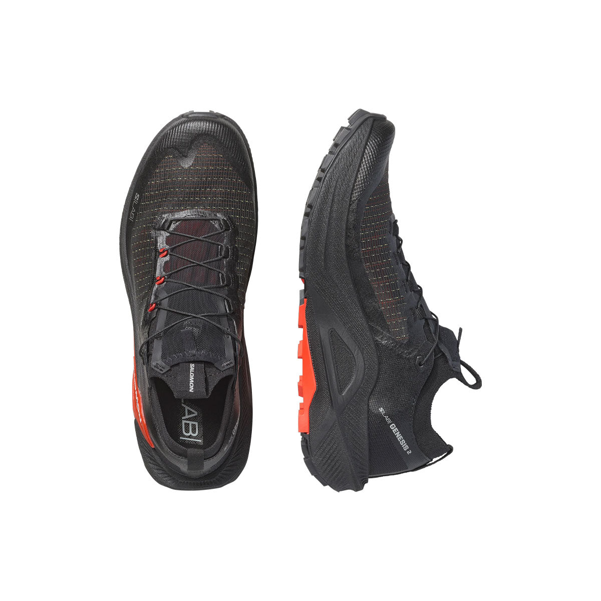 Salomon S/LAB Genesis 2 trailsko i sort med røde detaljer