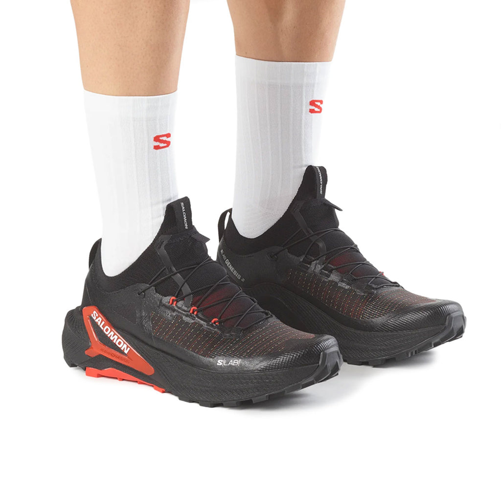 Salomon S/LAB Genesis 2 trailsko i sort med røde detaljer
