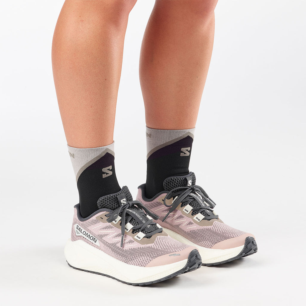 Salomon Aero Blaze 3 GRVL dame trailsko i lyserød og sort
