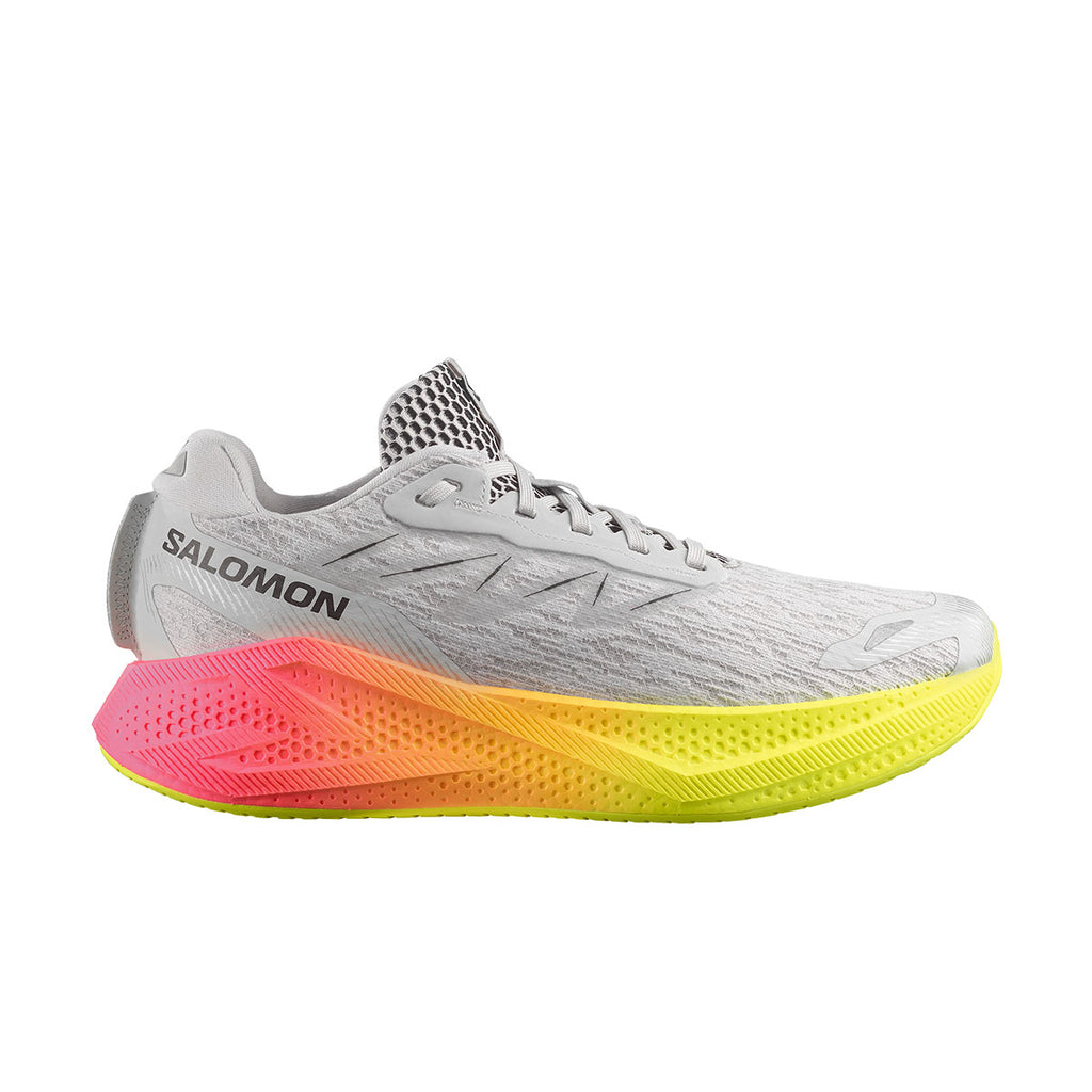 Salomon Aero Glide 4 herreløbesko i grå med farvet sål